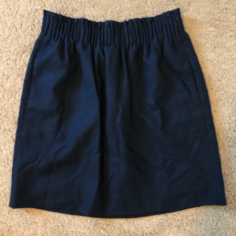 J.Crew Linen Mini Skirt (Navy), Size 0